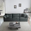 Gray + Chenille + 3 Seat