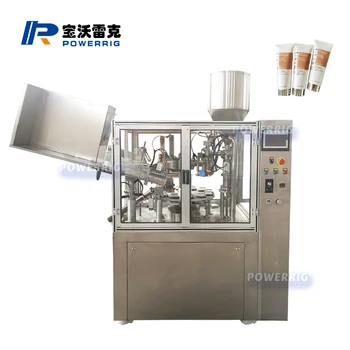 Automatic plastic soft cosmetic cream paste ointment toothpaste tube filling and sealing machine