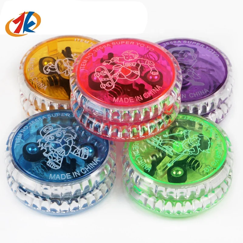 Light up Style YOYO Kids Plastic Toys Fidget Promotional Toys Classic Children's Gift Promotional Gifts with Custom Logo Pattern