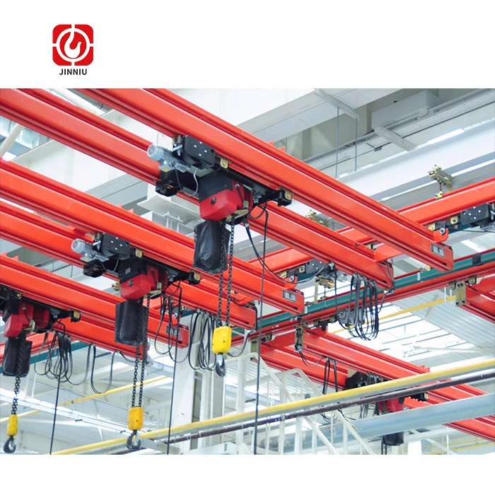 1T 2T 3T KBB Model Rail Track Overhead Crane with Trolley System KBB Track Rail Kbb Track