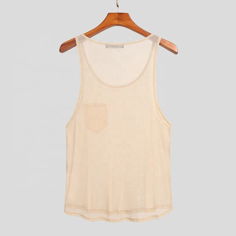 JL1129A High Quality Men’s Tank Top Mesh Gym Sports Breathable Men’s Tank Tops From China