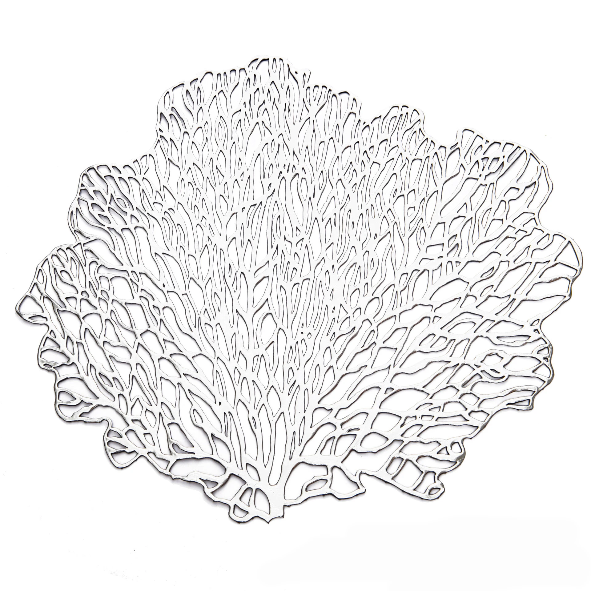 Leaf Placemat Non-slip Shape Hollow Insulation Plastic Table Pads Mat Coaster