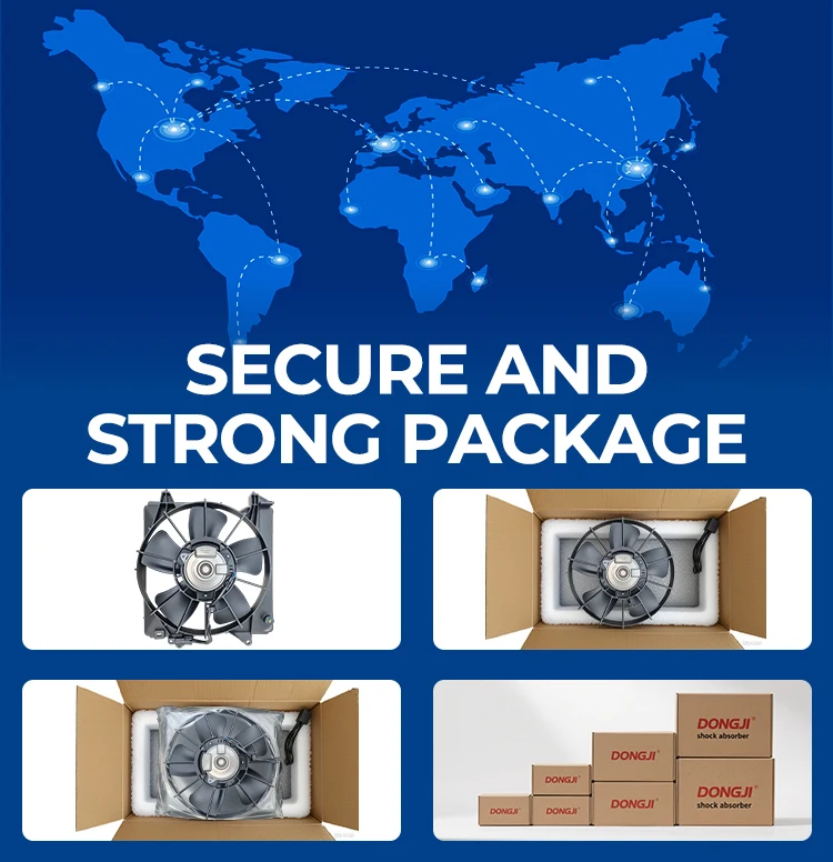 product cooling fan and shroud for geely zeekr condenser radiator fan 12v 1 year warranty-10