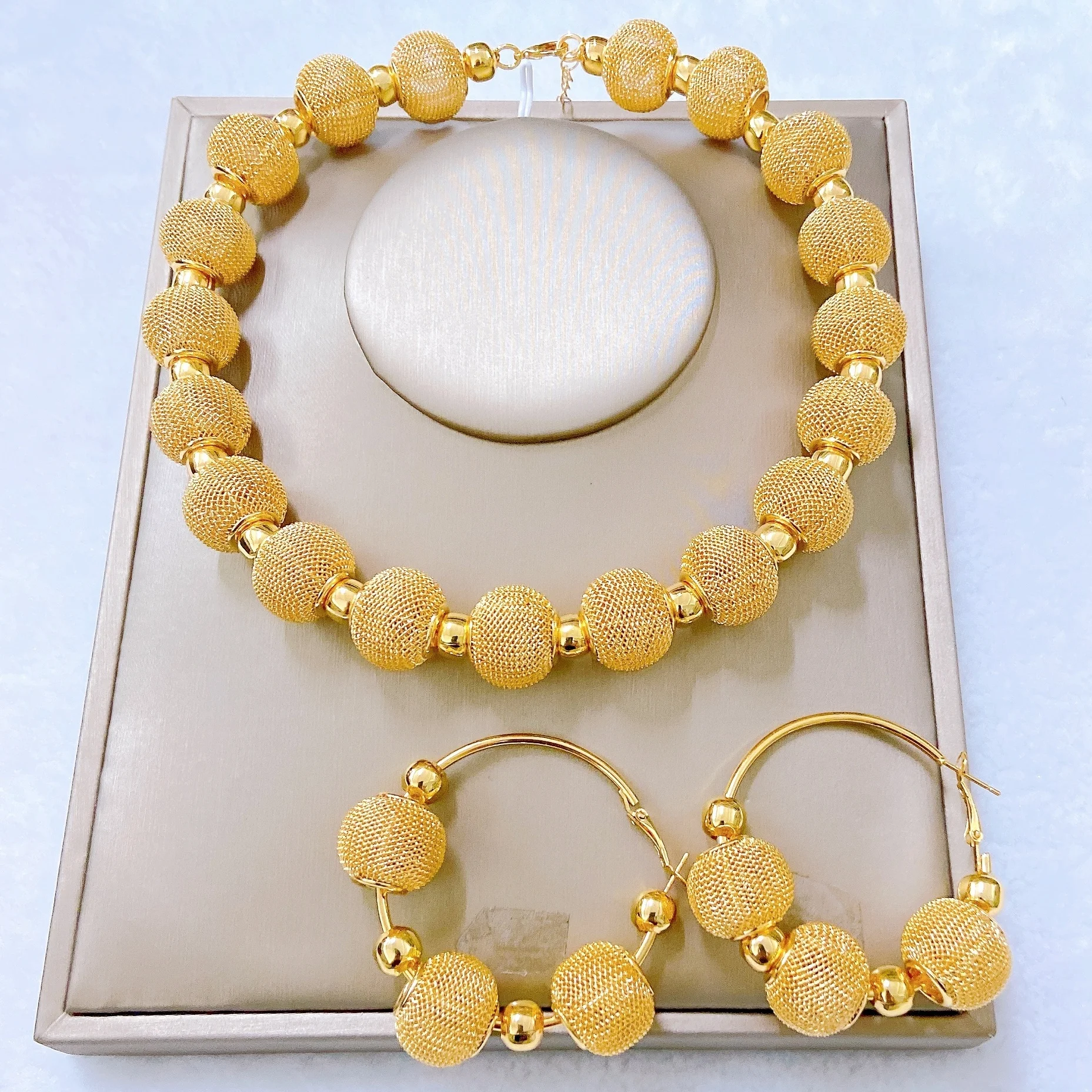 gold dress up jewelry 4pcs. 18k Gold plated and Silver plated costume-Jewelry set. High qual –  Trendy Africa Boutique