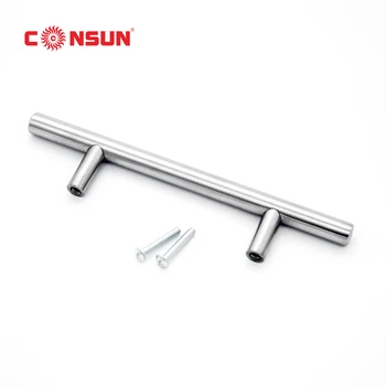 Wholesale Furniture Hardware T Bar Shape Stainless Steel Handle, High Quality Cabinets Hardware Stainless Steel Solid Handle