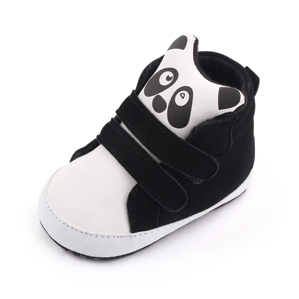 Spring and Autumn Baby Boys Indoor Soft Soled Cute Cartoon Animal Baby High Top Toddler Shoes supplier