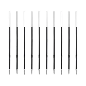 3.85'' Ballpoint Pen Refills for Click Pens 1.0mm Medium Point Tip Black Ink 10Pcs