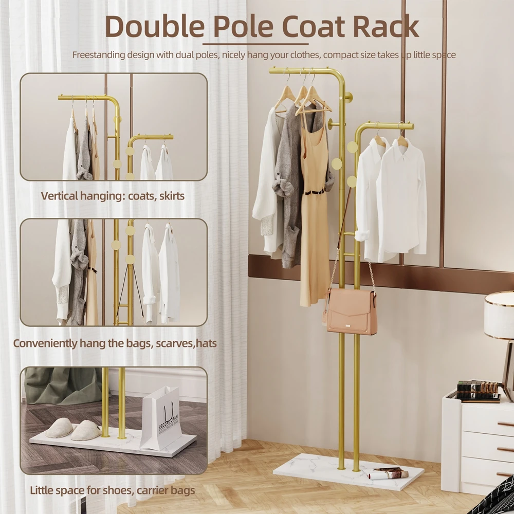 Metal Coat Rack Stylish Functional Storage Solution