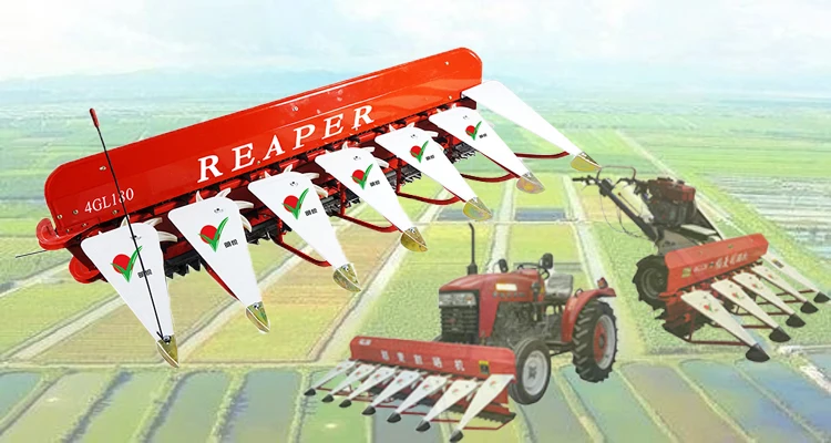 4 Wheels Tractor Mounted Reaper Machine to Cutting Corn Maize Alfalfa Grass