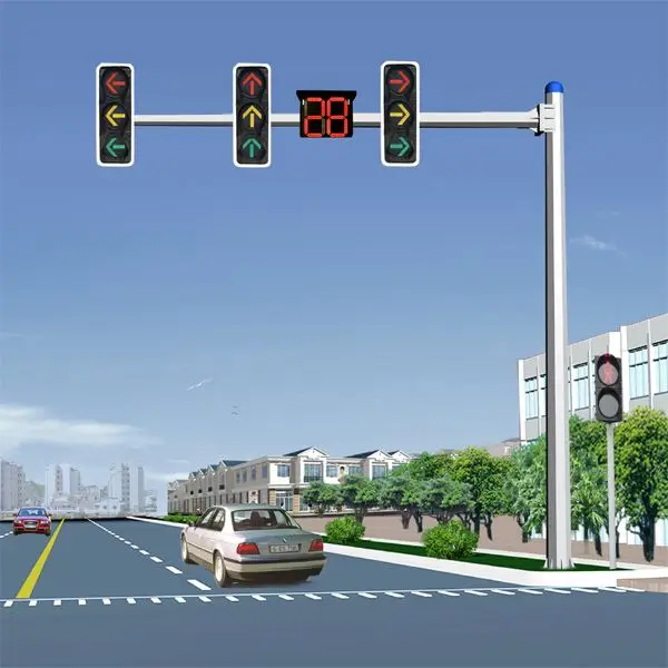 Meter Meter Meter Steel Road Street Traffic Signal Lighting
