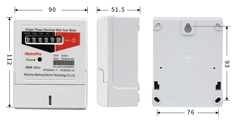 Miracle Single Phase Kill a Watt Electronic Energy Meter for Measuring Electricity Consumption