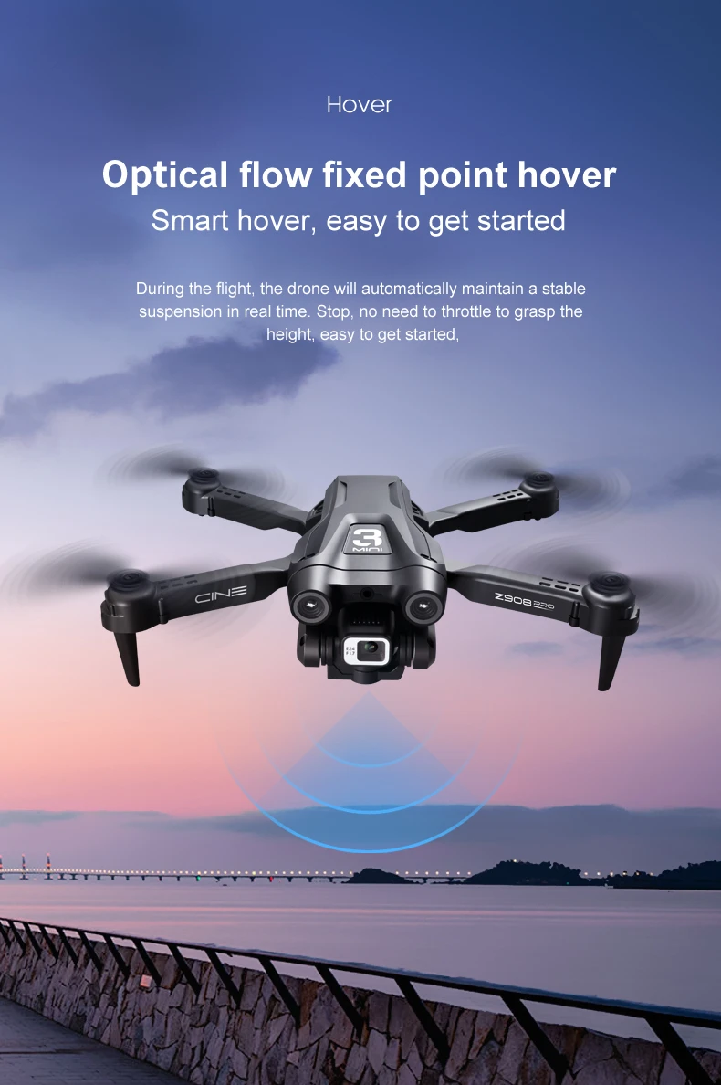 Z908 Pro  2.4G WIFI Mini 4k Professional Obstacle Avoidance Helicopter Remote Control Quadcopter RC Toy