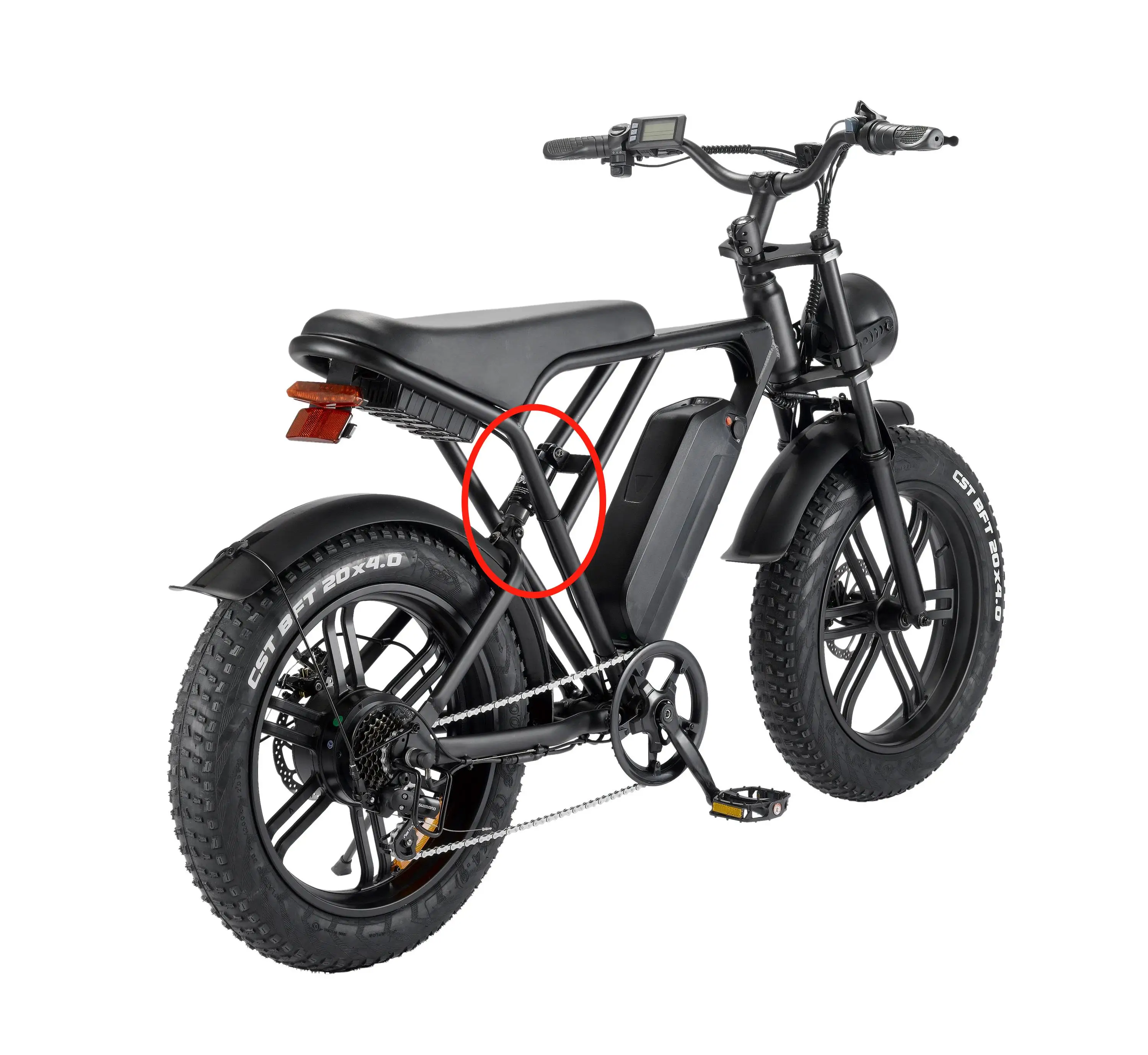 QMWheel Ouxi Tamobyke H9 E-FATBIKE-25KM/H-ou 50KM/h-65km Range-Suspension  arrière