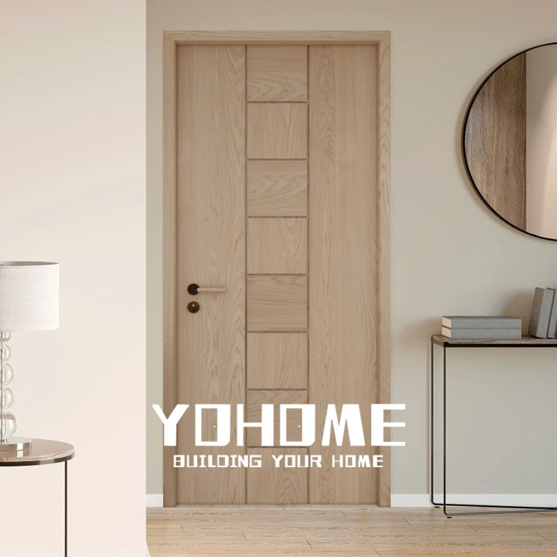 Interior Door Custom Single Solid Wood With Light