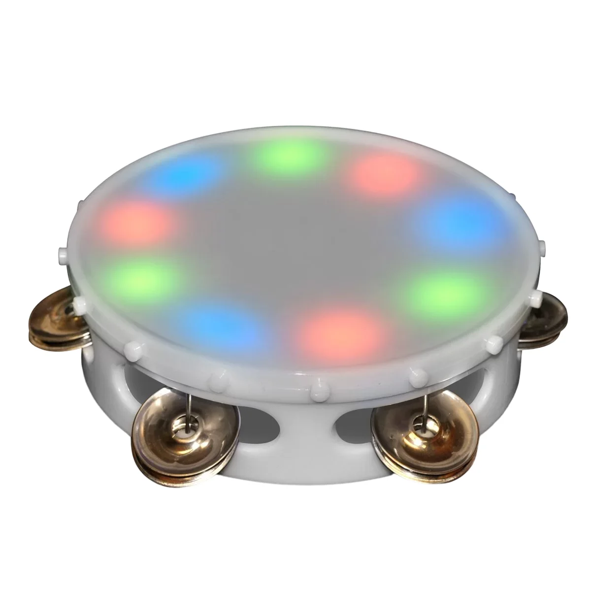 Led Multi Colored Round Tambourine Led Light Up Round Tambourine For