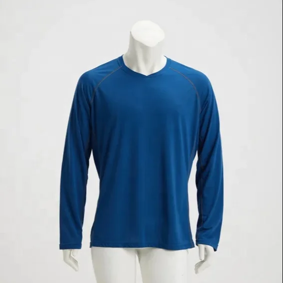 Men's Long Sleeve Merino Wool Baselayer Thermal Underwear For Hiking