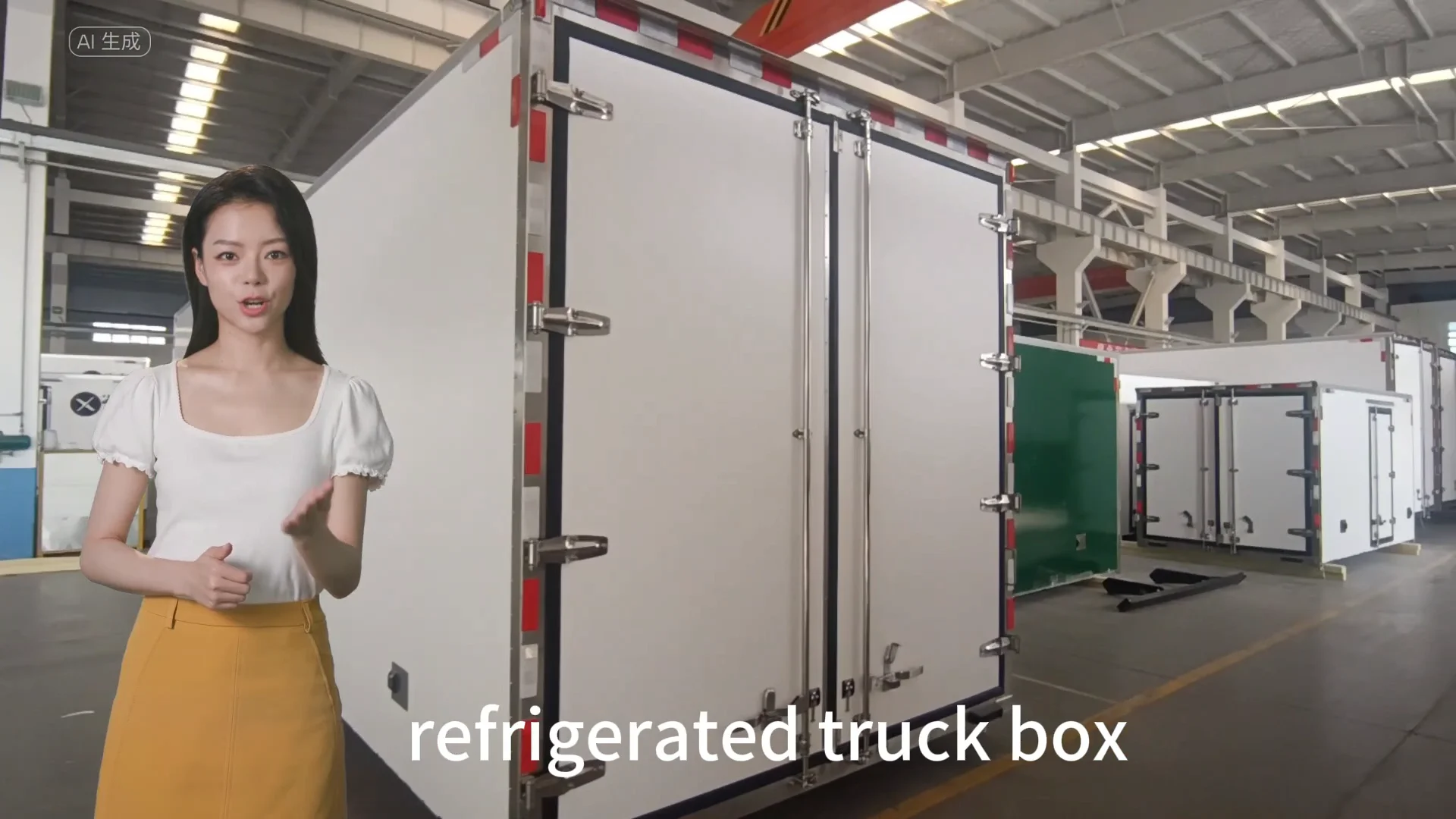 Gfrp Container Box Wholesale Refrigerated Electric Truck Body Gfrp Pu Xps Transport Fruit ...
