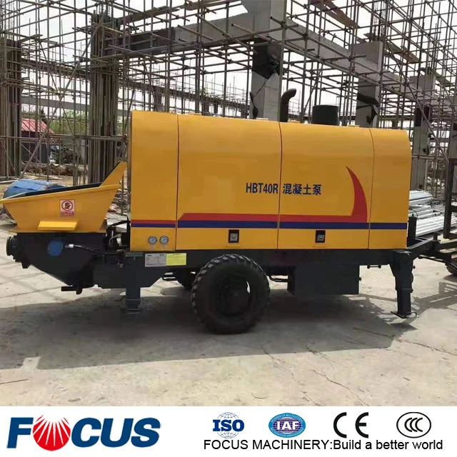 Easy to Operate Small Concrete Transportation Pumps Diesel Cement Pump Machine Concrete
