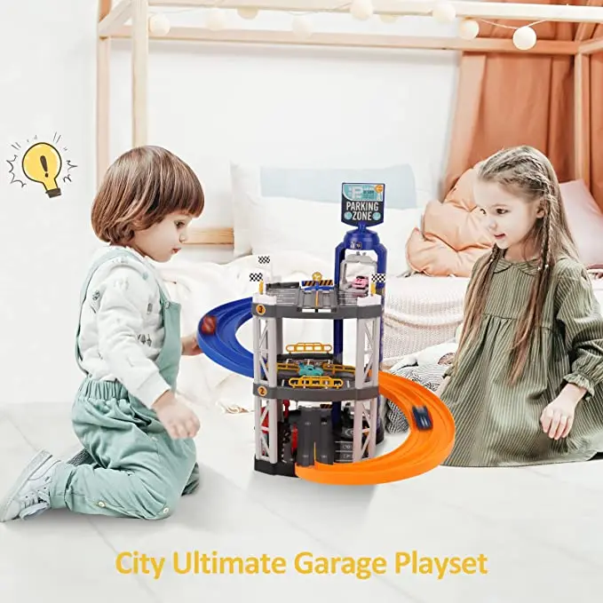 Ensemble de Jouets Garage de Stationnement pour Tout-Petits Voiture Interactif Bricolage Rampe de Voiture Jouet Stationnement Voiture Jouet Ensemble de Jouets Garage de Stationnement pour Tout-Petits Voiture Interactif Bricolage Rampe de Voiture Jouet Stationnement Voiture Jouet