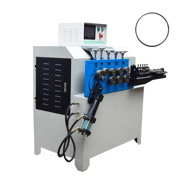 Full Automatic Metal Bending Processed Flat Iron Sheet Curtain Circle Steel Wire O Ring Making Machine