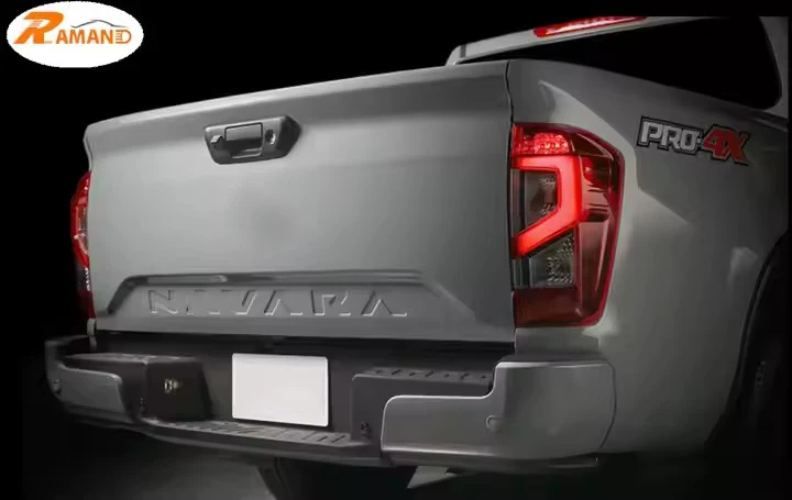 Factory LED Tail Light for Nissan Navara Np300 with Smoke Red Brake Light Auto Lighting System RefittingTail Lamp Black Frame