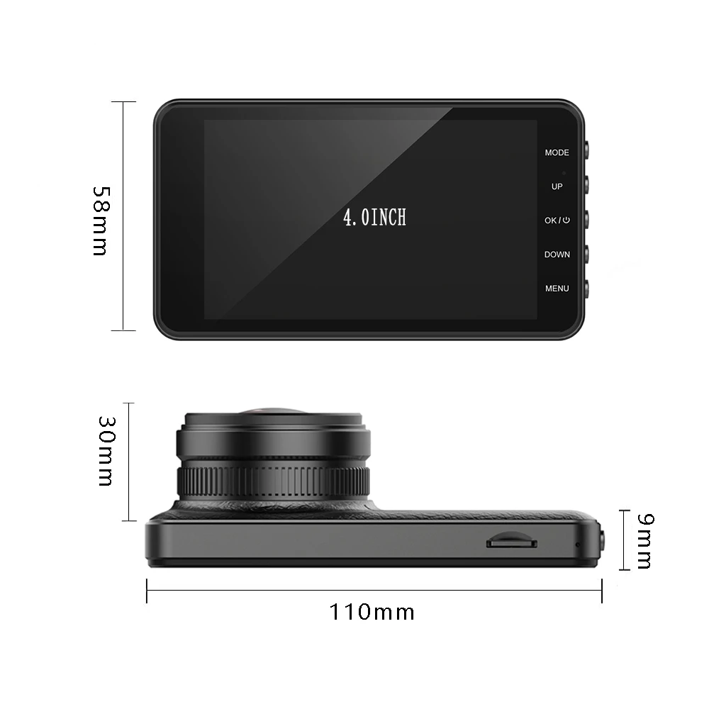 1440p 170 Car Camera Recorder Streaming Video Full HD 1080p Dashcam Camera Rear View Mirror Monitor Dashboard Car Dvr