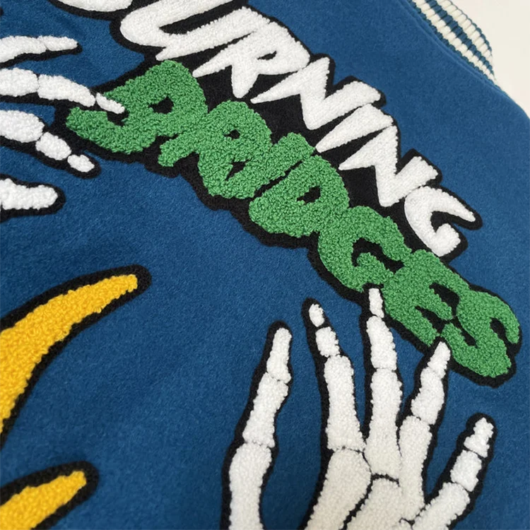 Men's Varsity Jacket Chenille Embroidered Baseball Letterman_voghion.com