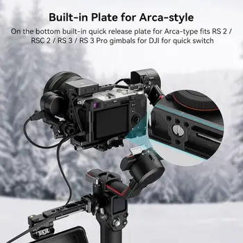 SmallRig A7C Aluminum Alloy Full Cage Camera for Sony A7C, Integrated Cold Shoe, With Quick Release Plate for Arca-Swiss and detail image
