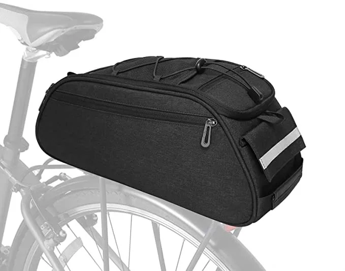 8L Bike Rear Seat Bag Bicycle Backseat Cycling Pannier Rack Trunk Storage Bag