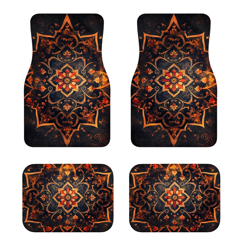 Custom Moroccan Style Rug Car Floor Mats with logo Non-slip and Easy to Clean Velvet Machine Washable Car Foot Mat