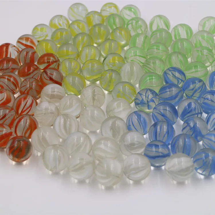 Дешевые красочные декоративные Китай стеклянные Мраморные Шарики