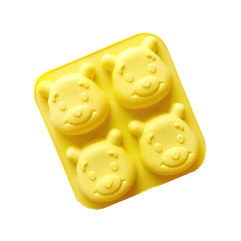 Cute Bear Shape Silicone Baking Mold, Food-Grade Non-Stick Cake/Chocolate/Soap Mould, DIY Baking Tool for Home Kitchen & Bakery