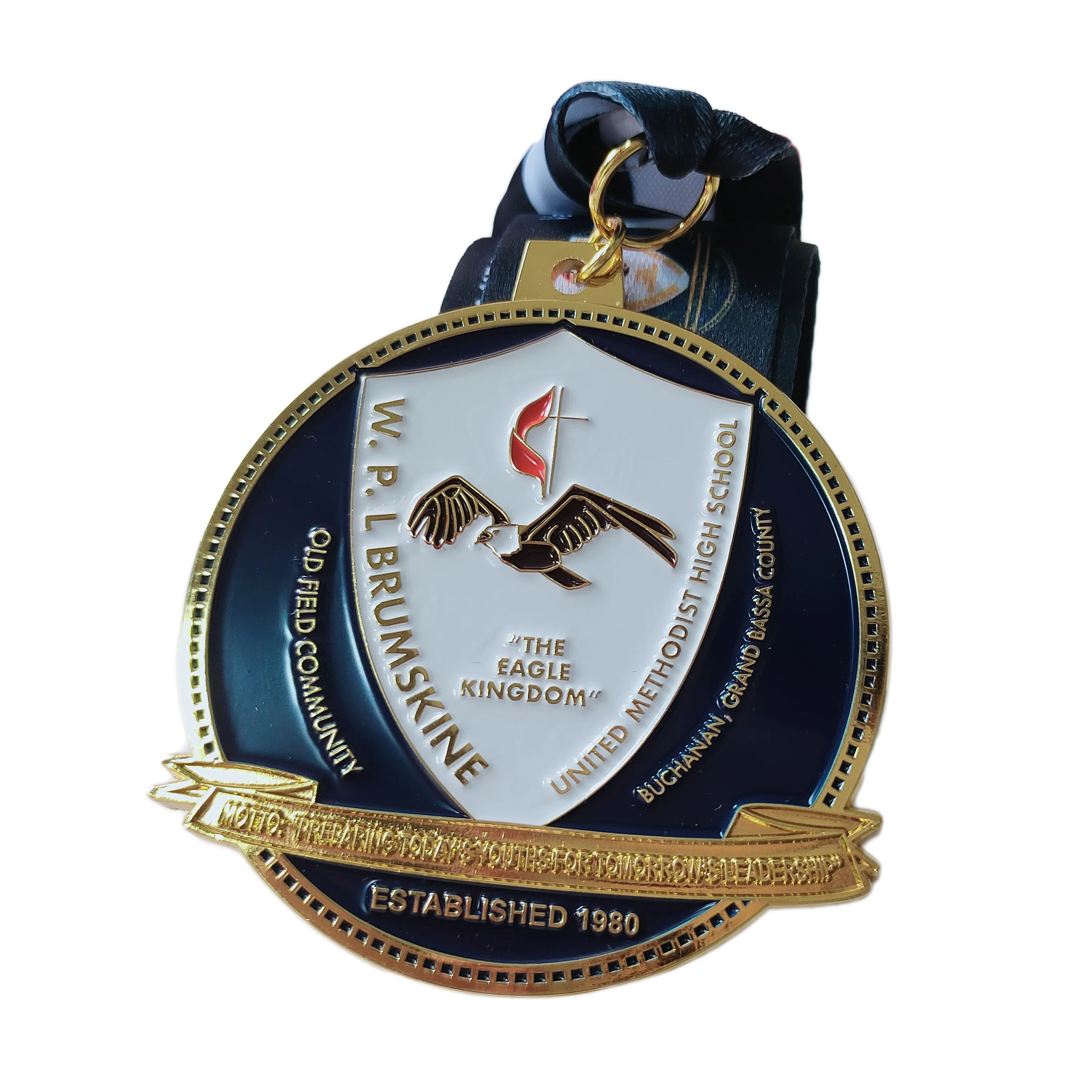 China Medal Badge Making Machine Custom Satuk City Run 10.5 km Finishes Diamond Hexagon Shape Masonic Medals
