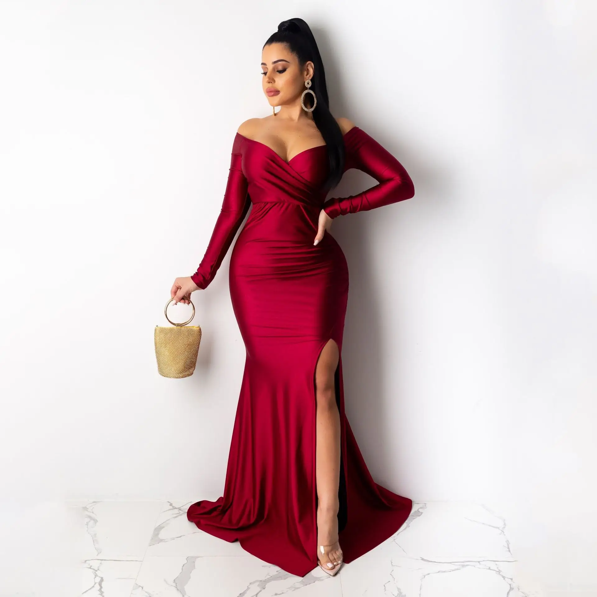 knee length dresses for ladies Elegant Fashion Cheap Long Women Formal Prom Dresses, PD0966  SposaBridal
