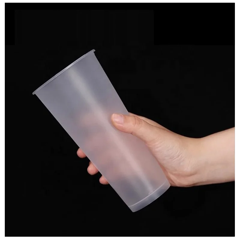 Cheap 500ml Plastic Cups for Bubble and Milk Tea With Spot Wholesale