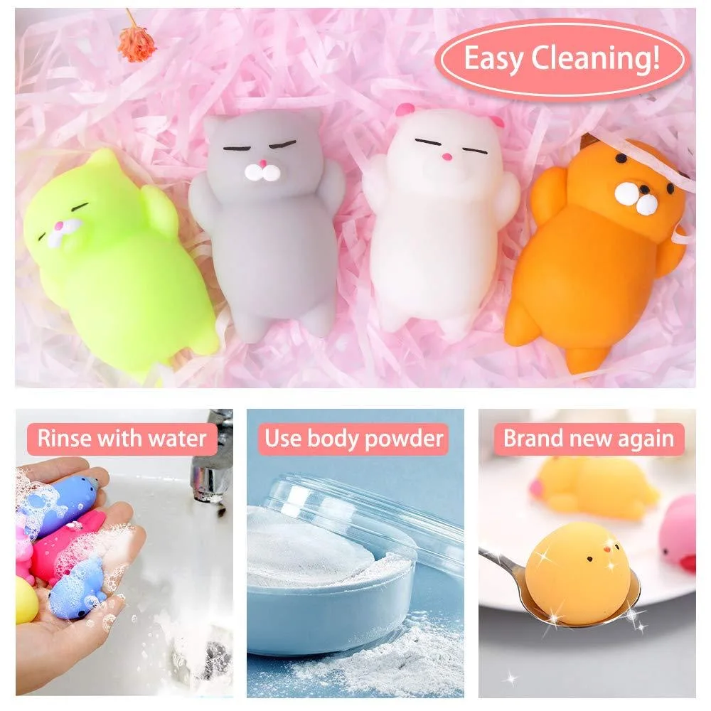 Squeeze Animal Pinch Ball Decompression Mochi Fidget Toys Tpr Squeeze ...