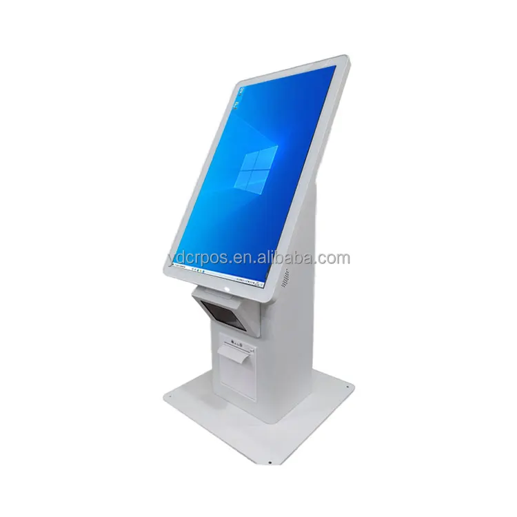 New Design 21.5 Inch Capacitive Touch Desktop Self-Order Payment Kiosk Indoor Installation for Restaurant