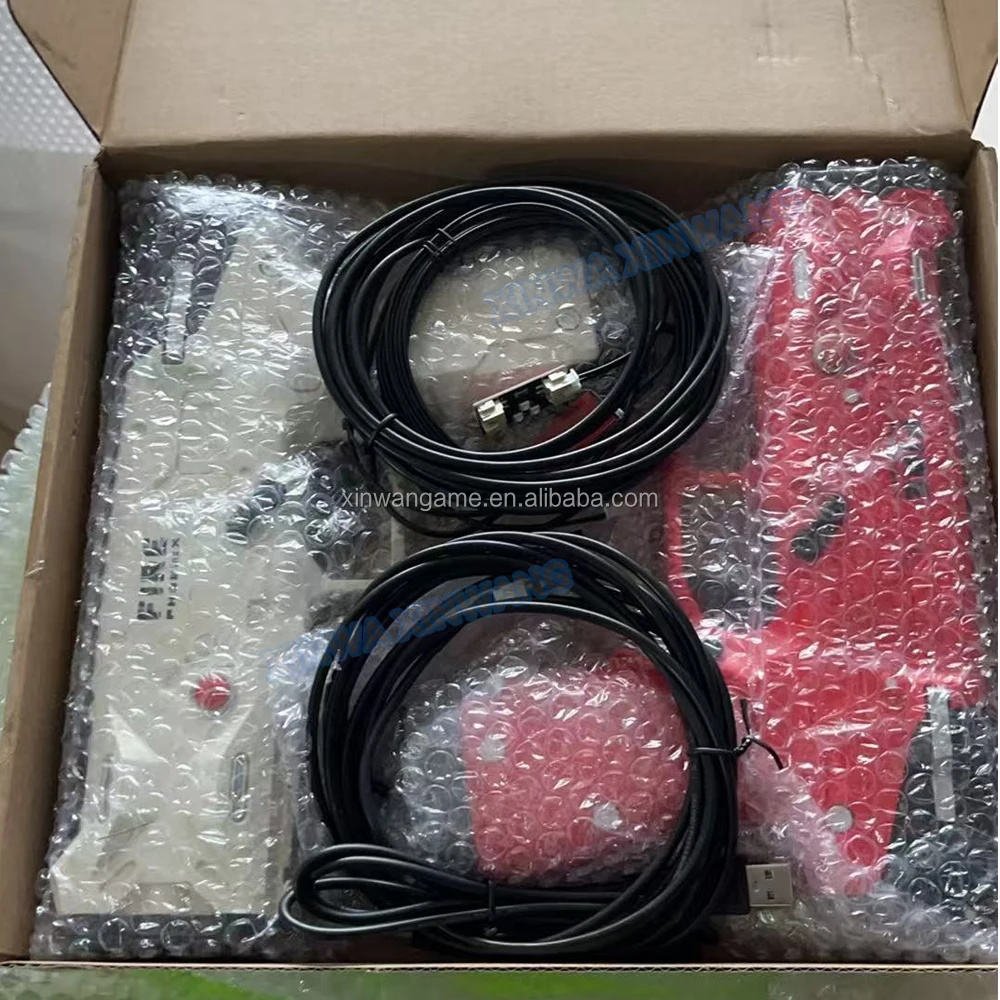 슈팅 게임기, 컴퓨터 PC, PS2, 코인 푸셔용 USB 유선 라이트건 솔레노이드 밸브 리코일 건 Gun4IR