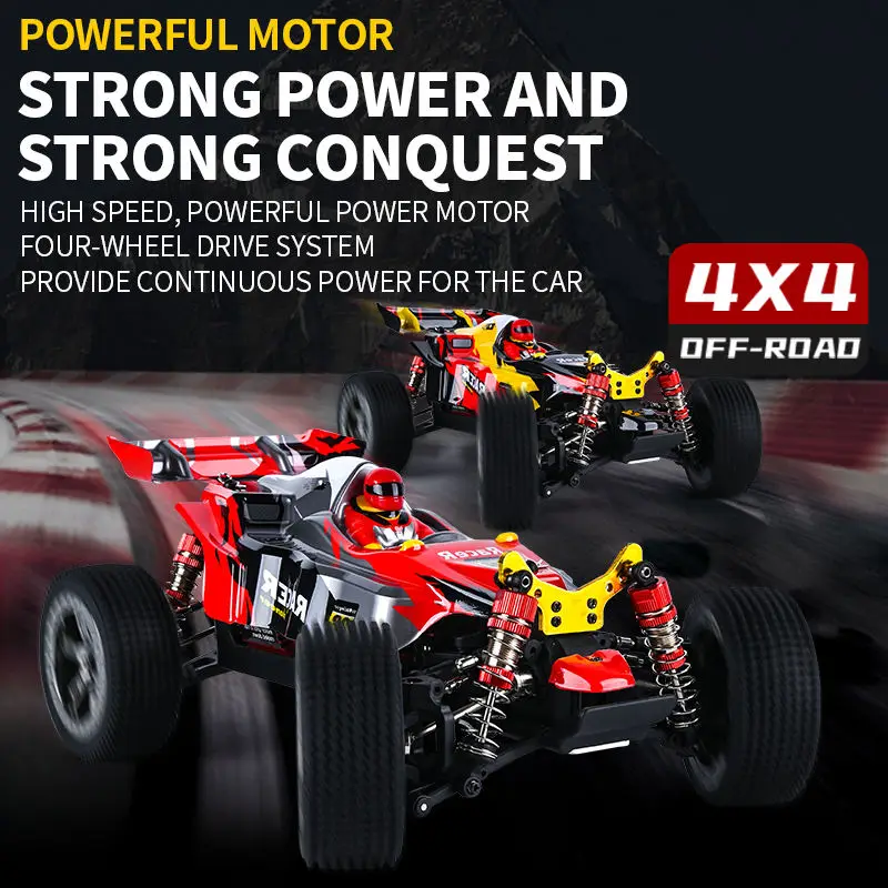 1/14 Alloy Base Chassis RC Drag Car - High Speed Remote Control