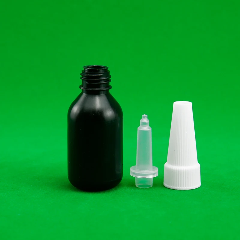 25ml 50ml 250ml HDPE Flat Plastic Anaerobic Glue Bottle with Screw Cap Product Type Plastic Bottles