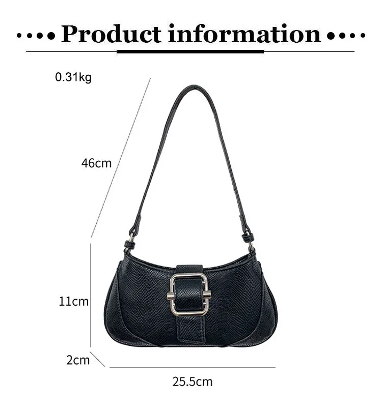 Hot Sale Summer Shoulder Bags For Women Pu Leather Serpentine Ladies