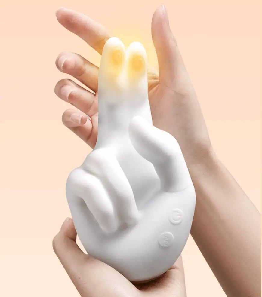 2025 New Hand Clit Women Massager Wholesale Realistic Finger Flapping  Clitoral Stimulator with Heating Flexible Hands Vibrator