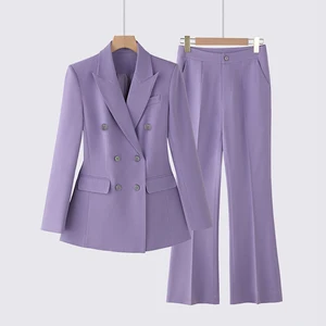 Foreign Trade New Senior Sense of Workwear Casual Suit Temperament Women's Suit Two-piece Exquisite Professional Suit