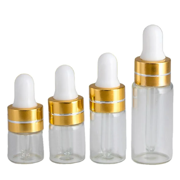 20 Pieces 3ML Clear Essential Oil Small Sample Glass Vials Bottles Containers 