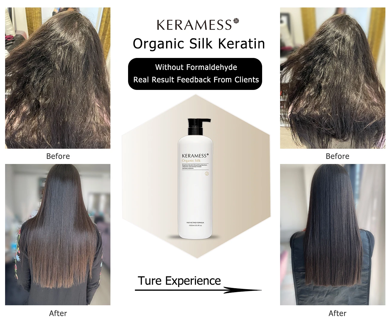 Brazilian Keratin Formaldehyde Free Organic Silk Hair Keratin Treatment