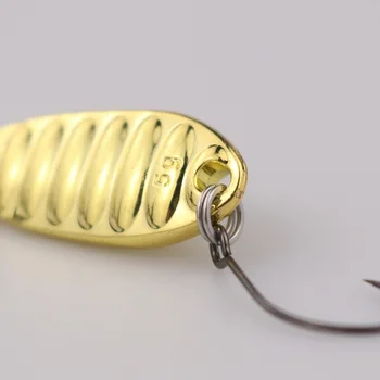 Flat-Vibration Sequin Micro-Object Stream Lure Bait Zinc Alloy with Hooks for Bluegill Mandarin Fish – Hooks – view 5