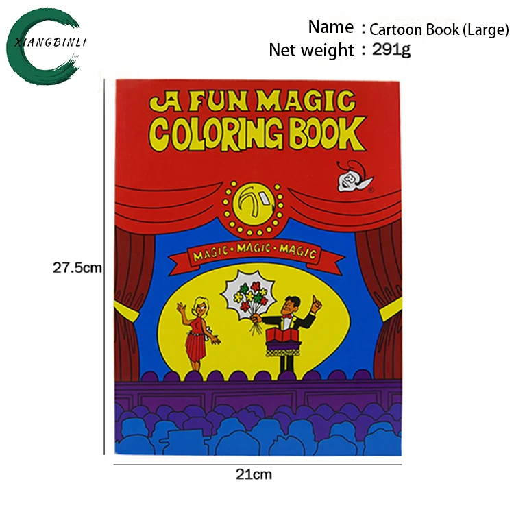 Игрушечная Магическая книжка-раскраска desall размер реквизит Волшебная книга для фокусов