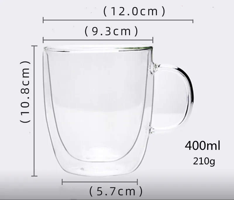 Креативные прозрачные стаканы 250 мл 350 кофейная кружка подарок чашка для чая пива прозрачная в форме сердца стеклянные кружки с двойными стенками