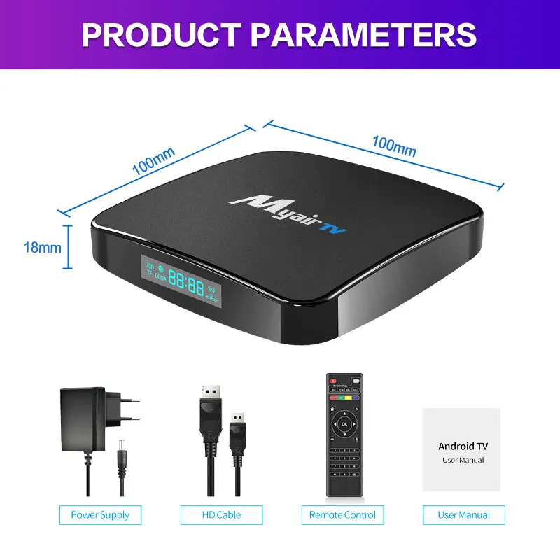 Allwinner H618 4K GYS  ATV Android 12 with Smart Tv Box 2GB 16GB Dual Wifi 5g Voice Box Set Top Box