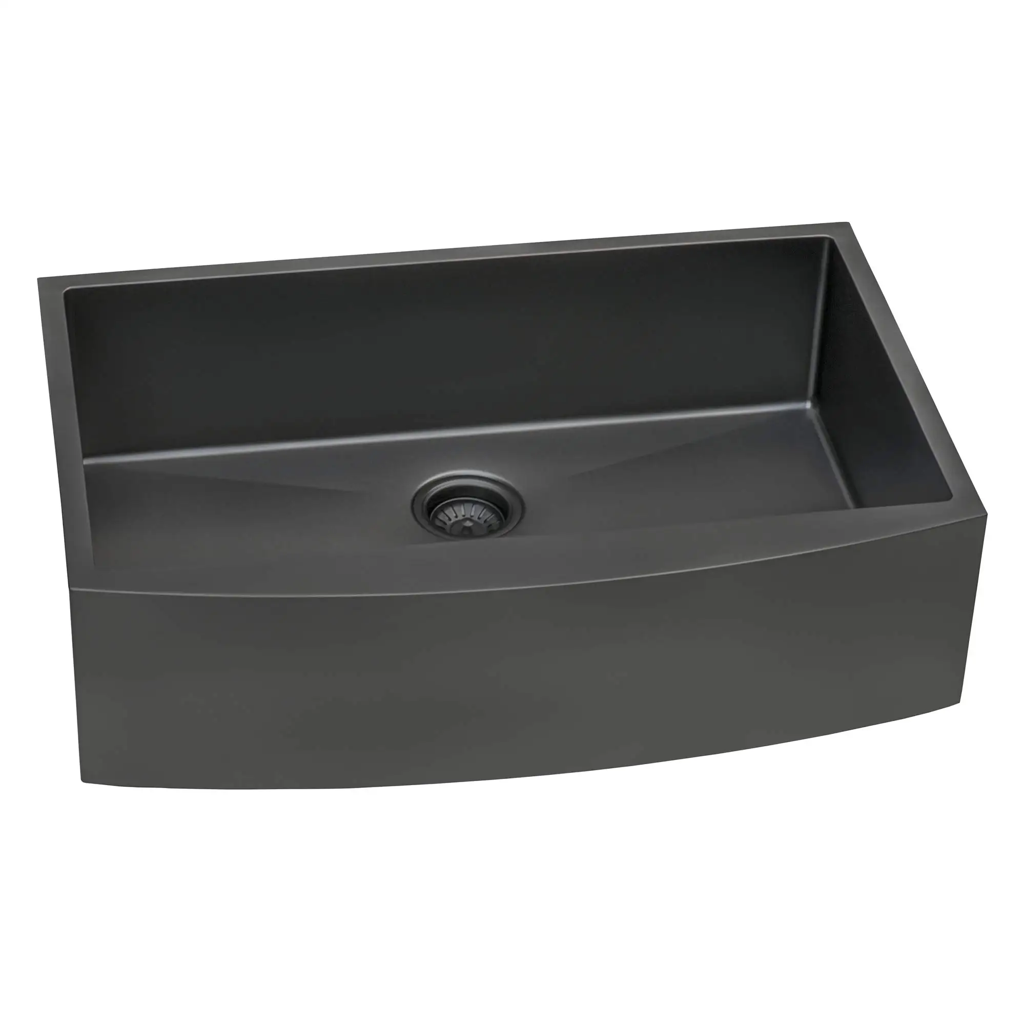 302010s 30 Inch Black Farmhouse Sink Undermount 18 Gauge Gunmetal Black